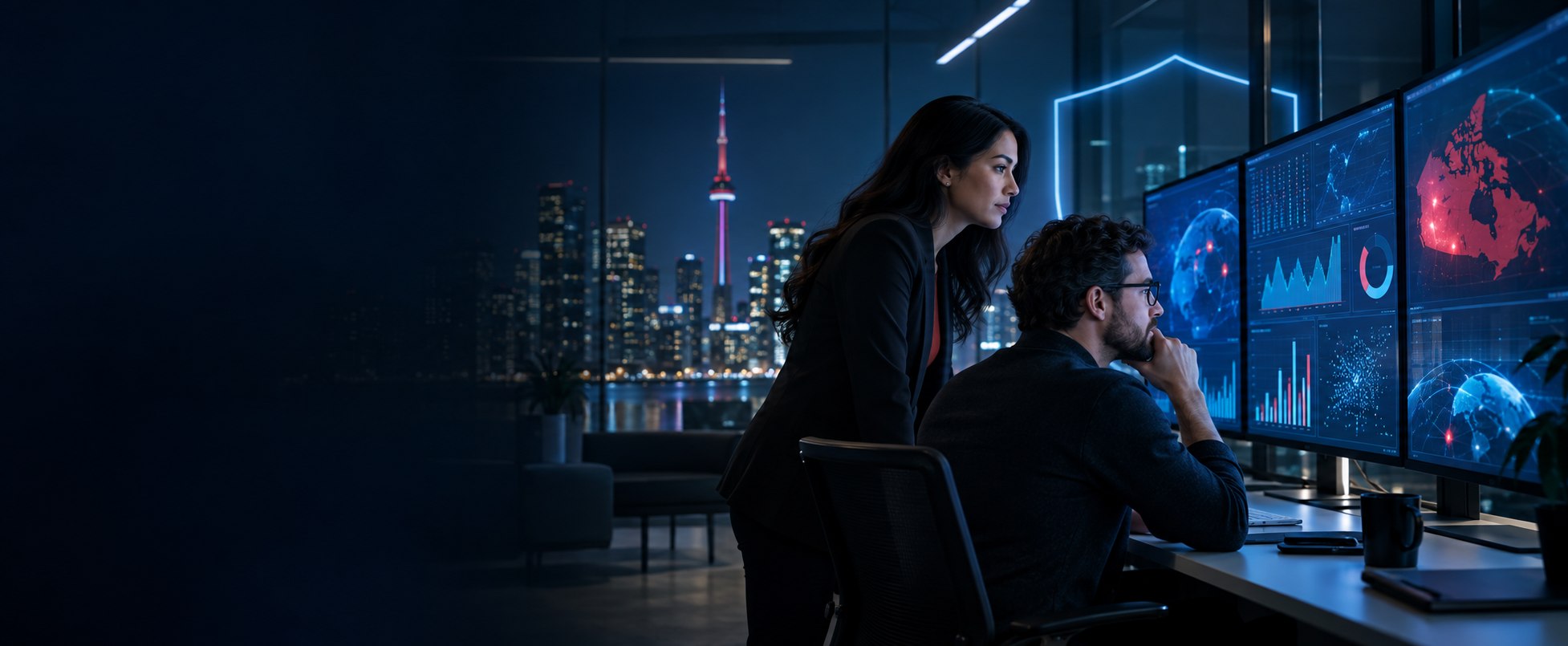 UK analysts reviewing security and business intelligence signals